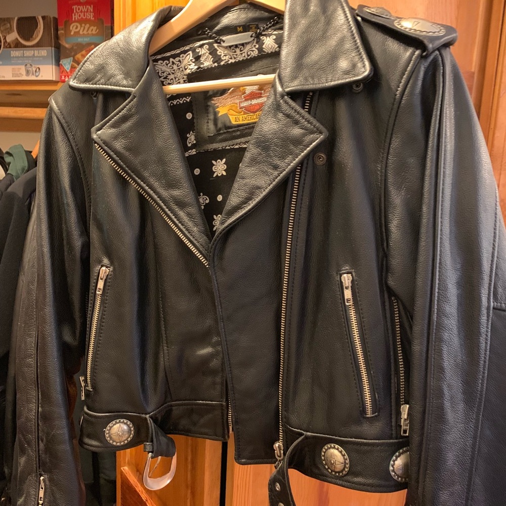 Women’s Harley Davidson Leather Biker Jacket